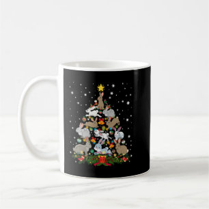 Rabbit Weihnachtsbaum Snow Funny Rabbit Xmas Gesch Kaffeetasse