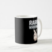 Rabbit Whisperer Funny Quote Rabbits Kaffeetasse (VorderseiteRechts)