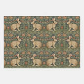 Rabbit Willian Morris Inspiriert Wrapping Paper Geschenkpapier Set (Vorderseite 2)