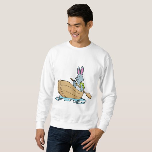 Rabbit with Boat & Paddle Sweatshirt (Vorne ganz)