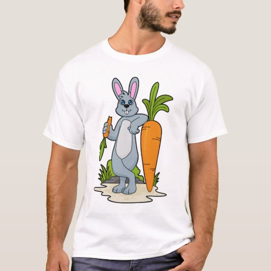 Rabbit with Carrot T-Shirt (Vorderseite)