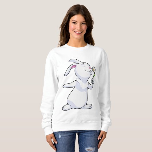 Rabbit with Daisy Sweatshirt (Vorne ganz)
