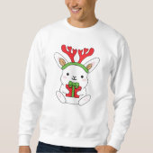 Rabbit With Gift  Sweatshirt (Vorderseite)
