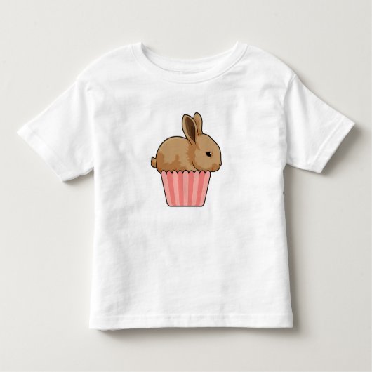 Rabbit with Muffin Kleinkind T-shirt (Vorderseite)