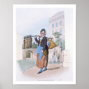 Rabbit Woman, aus "Kostüm von Großbritannien", Pub Poster