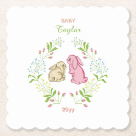 Rabbit Wreath Coaster Untersetzer