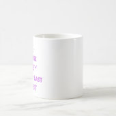 Rabbit Zitat: Ich verspreche ... Letztes Kaninchen Kaffeetasse (Mittel)