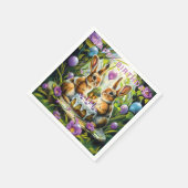 Rabbits Garden Geburtstagspartei Serviette (Ecke)