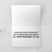 RABBITS HOFFNEN, UM IHNEN EINEN GLÜCKLICHEN GEBURT KARTE (Innenseite)