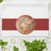 Rabbit's Royal Dress Geschirrtuch (Gefaltet)