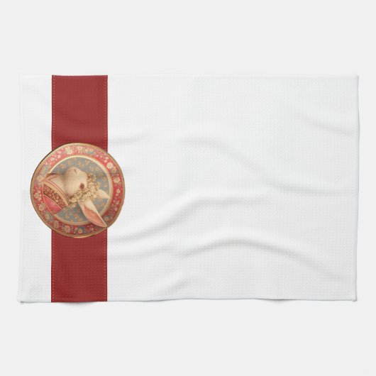 Rabbit's Royal Dress Geschirrtuch (Horizontal)