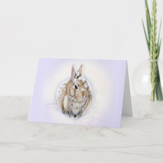 RABBIT'S SNOW DAY KARTE (Vorderseite)