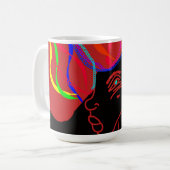 Rabbit's Stylish Christmas Mug Kaffeetasse (Vorderseite Links)