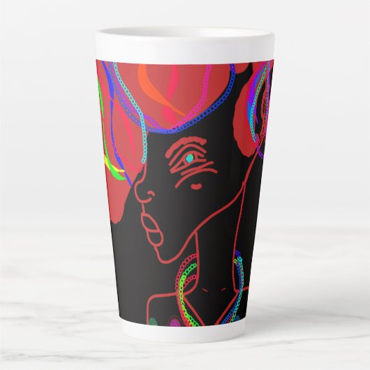 Rabbit's Stylish Christmas Mug Milchtasse (Vorderseite)