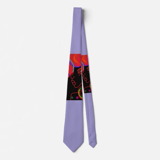 Rabbit's Stylish Christmas Necktie Krawatte (Vorderseite)