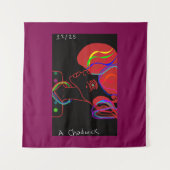  Rabbit's Stylish Christmas  Wandteppich (Vorderseite (Horizontal))