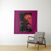  Rabbit's Stylish Christmas  Wandteppich (Beispiel (Horizontal))