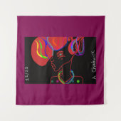  Rabbit's Stylish Christmas  Wandteppich (Vorderseite)