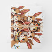 Rabbits Weihnachtsbaum frohe WeihnachtsWeihnachtsW Geschenkpapier Set (Beispiel)
