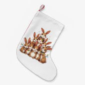 Rabbits Weihnachtsbaum frohe WeihnachtsWeihnachtsW Kleiner Weihnachtsstrumpf (Vorderansicht (hängend))