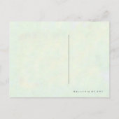 Rabbitt Alice Wonderland ~ Postkarte / Einladung (Rückseite)