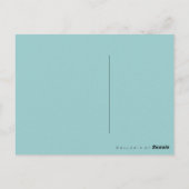 Rabbitt Alice Wonderland ~ Postkarte / Einladung (Rückseite)