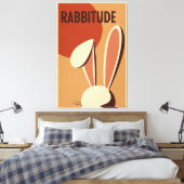 Rabbitude Poster Leinwanddruck (Insitu (Schlafzimmer))