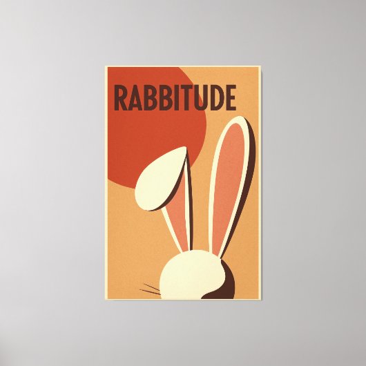 Rabbitude Poster Leinwanddruck (Vorderseite)
