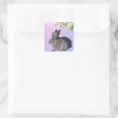 Rabbitwave 2.0-Aufkleber Quadratischer Aufkleber (Tasche)