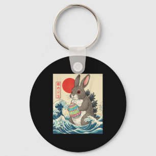 Rabbitzilla Hase Vintage Japanische Kunst Lustige  Schlüsselanhänger