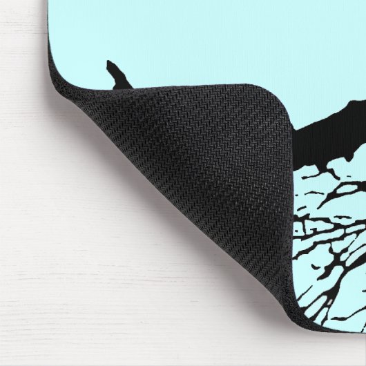 Rabe auf dem Baum Mousepad (Ecke)