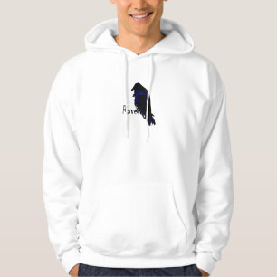 Rabe auf Raben-mit Kapuze Sweatshirt
