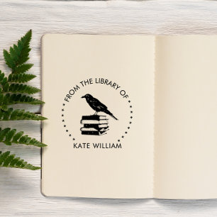 Rabe aus der Bibliothek von Rundstempel Permastempel