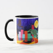 Rabe begehrt den Mond Tasse (Links)