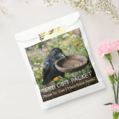 Rabe, der um Sämereien bittet, Gartenpackung Geschenktütchen (Versiegelt)