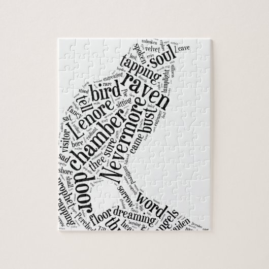 Rabe durch Edgar Allan Poe Puzzle (Vertikal)