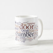 Rabe Edgar Allan Poe fasst Tasse ab (VorderseiteRechts)