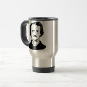 Rabe Edgar Allen Poe Reisebecher (Vorderseite Links)