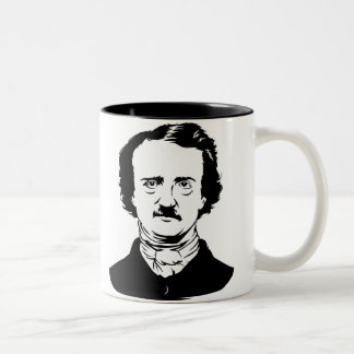 Rabe Edgar Allen Poe Zweifarbige Tasse