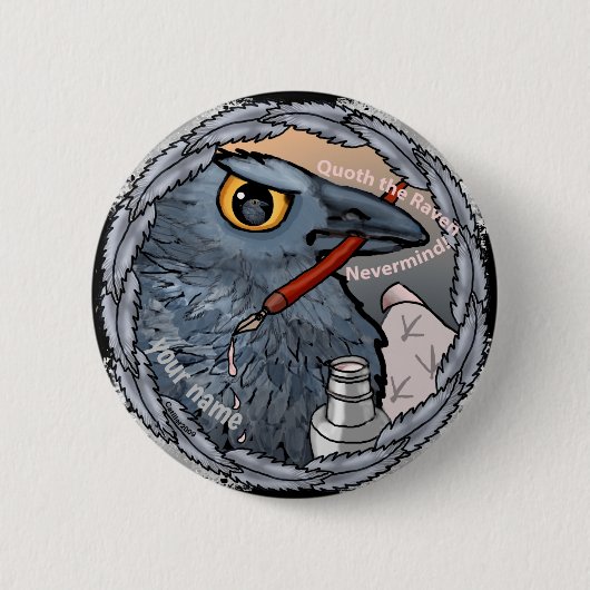 Rabe Egal Button (Vorderseite)