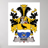 Rabe Familienwappen Poster (Vorne)