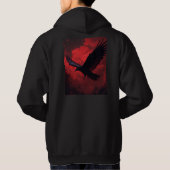 Rabe Hoodie (Rückseite)