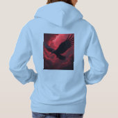 Rabe Hoodie (Rückseite)