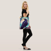 Rabe im Mondlicht Halloween Tasche (Am Model)