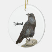 Rabe Keramik Ornament (Links)