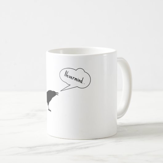 Rabe Nevermind Kaffeetasse (VorderseiteRechts)