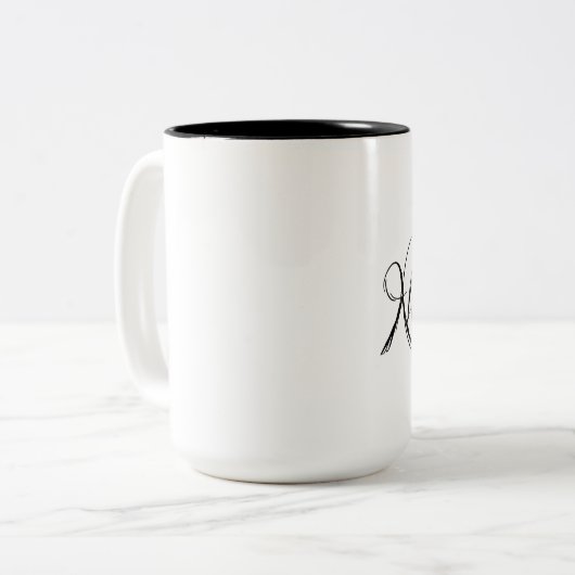 Rabe nie wieder Halloween Edgar Allen Poe Zweifarbige Tasse (Vorderseite Links)