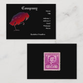 Rabe Poes Visitenkarte (Vorne/Hinten)