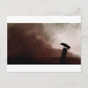 Rabe Postkarte