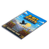 Rabe, Retro 8-Bit Pixelkunst Notizblock (Linke Seite)